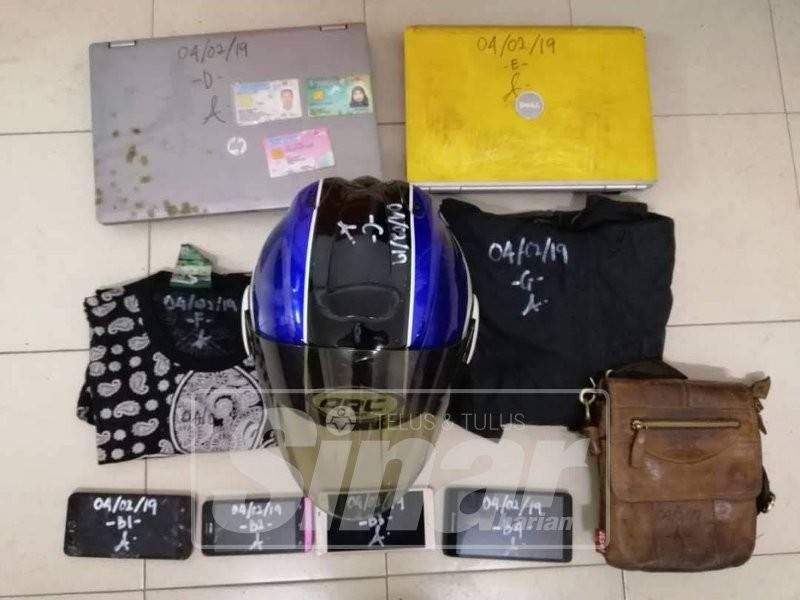 Pelbagai barangan lain turut dirampas