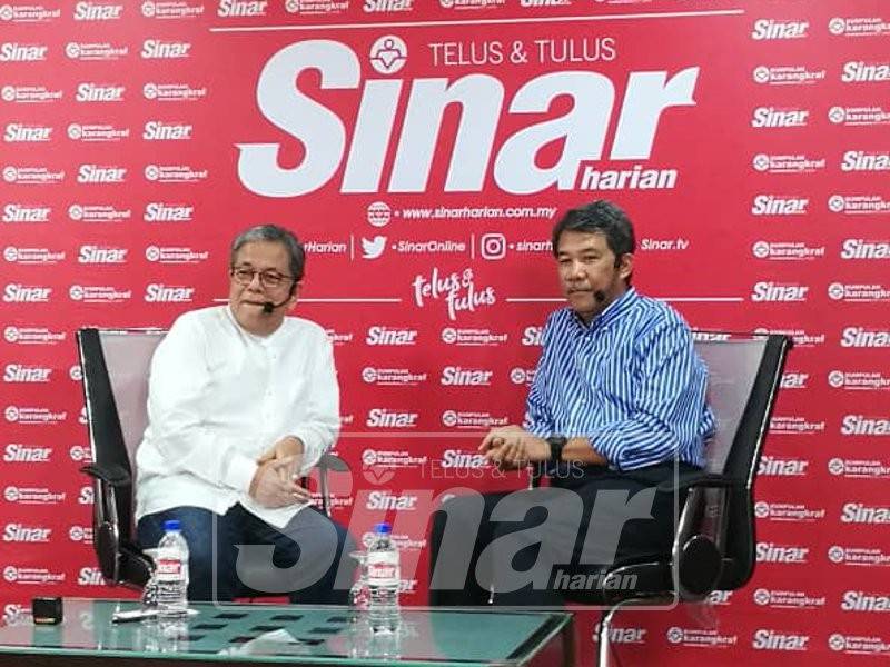 Datuk Seri Mohamad Hassan ketika ditemui dalam program Bicara Minda anjuran Sinar Harian, di sini hari ini