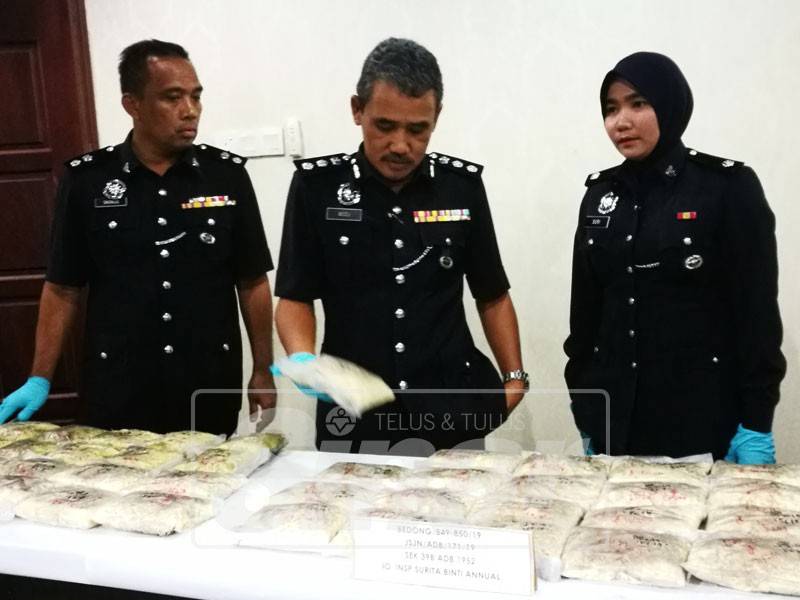 Dadah bernilai anggaran RM367,000 dirampas.