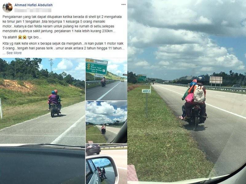 Paparan skrin perkongsian Ahmad Hafizi di laman sosial Facebook, miliknya.