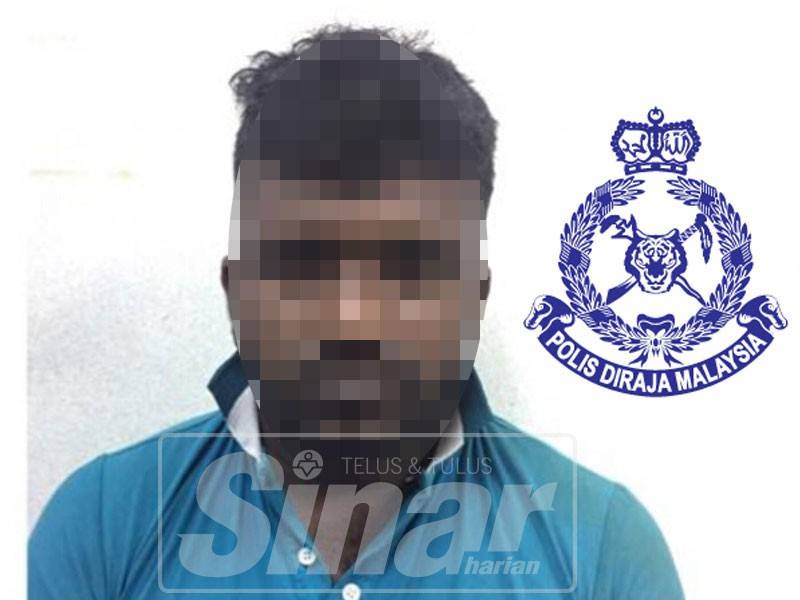 Suspek didapati mempunyai lima rekod jenayah termasuk kes dadah.