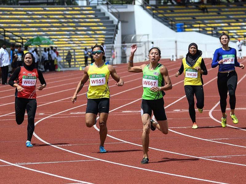 Malaysia rekod 100m wanita BERNAMA