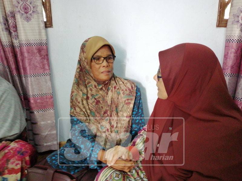 Fatimah berkongsi cerita sewaktu menerima kunjungan Dr Mariah.