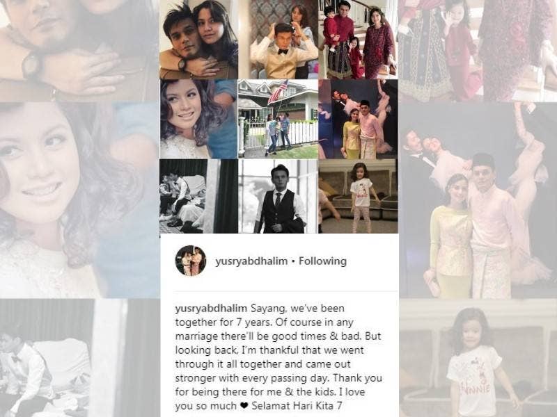 Ucapan dari Instagram Yusry