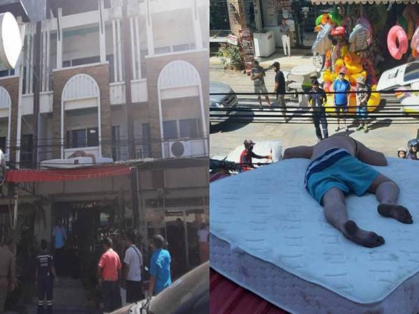 Lelaki ditemui tidur di 'awning' sebuha hotel di Phuket. - Rawai EMS