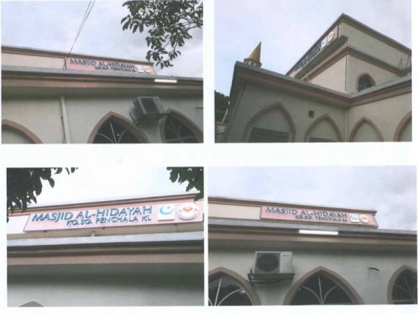 Selepas pemasangan papan tanda baharu.