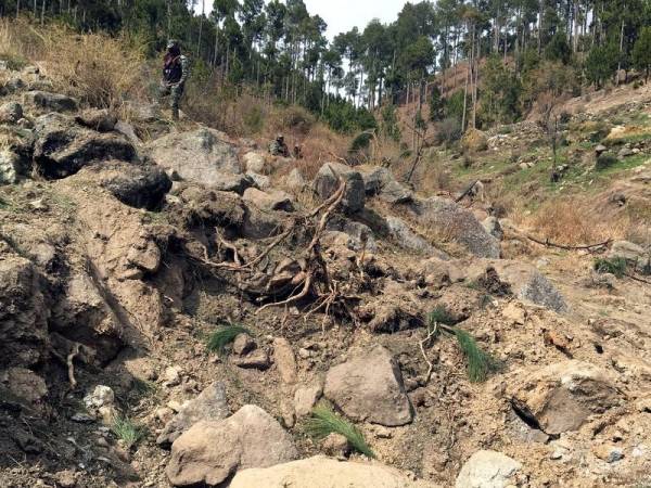 Serangan udara itu didakwa mengenai kawasan berbukit lapang di Balakot.