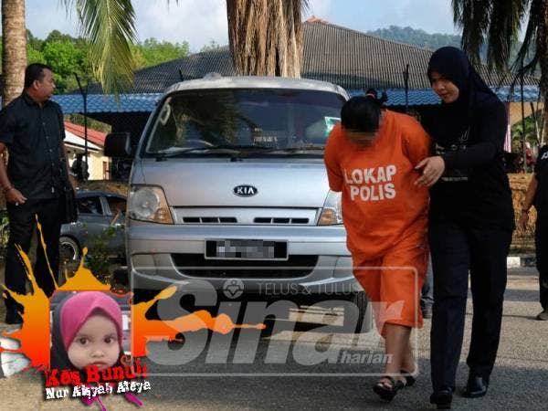 Kedua-dua suspek tiba di Mahkamah Majistret Langkawi, pagi tadi.