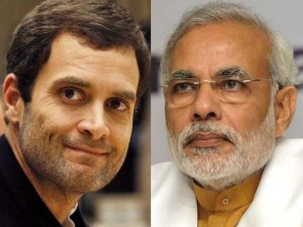 Perdana Menteri India Narendra Modi (kiri) akan menentang Rahul Gandhi. - Foto Theunrealtimes