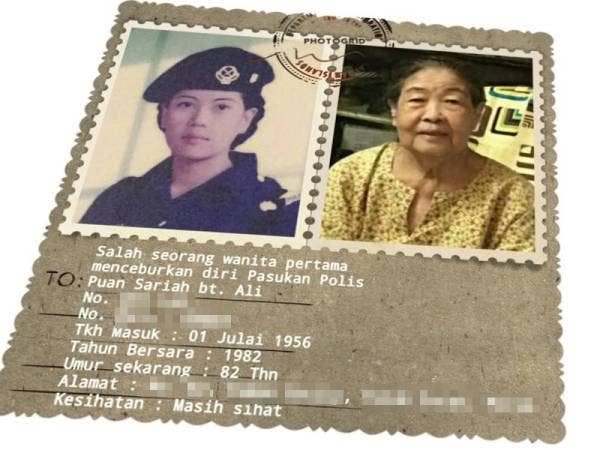 Gambar dan maklumat Sariah yang dikongsikan orang ramai. -Foto Ihsan pembaca