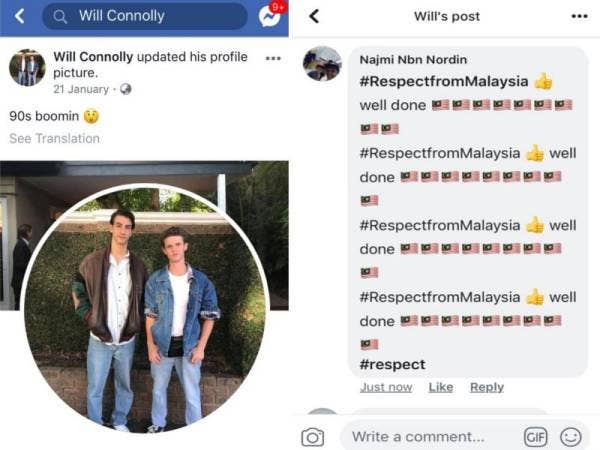 Netizen Malaysia berjaya mencari Facebook Eggboy dan kini ribuan netizen ‘menyerang’ laman sosial Will Connolly. (Hampir 10,000 likes, lebih 19,000 komen dan hampir 900 perkongsian dalam salah satu posting dimuat naik lelaki tersebut.)