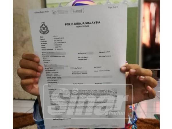 Laporan polis dibuat Nur selepas cuba ditipu ‘penderma’ palsu.