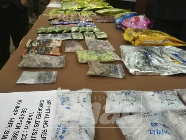Antara dadah yang dirampas.