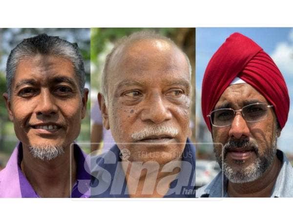 Dari kiri: Ismail, Thanabalan, Mohan