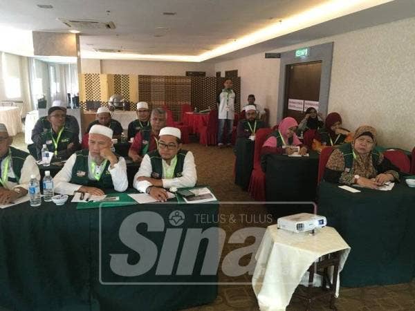 Bakal mutawif yang mengikuti kursus diadakan, semalam.