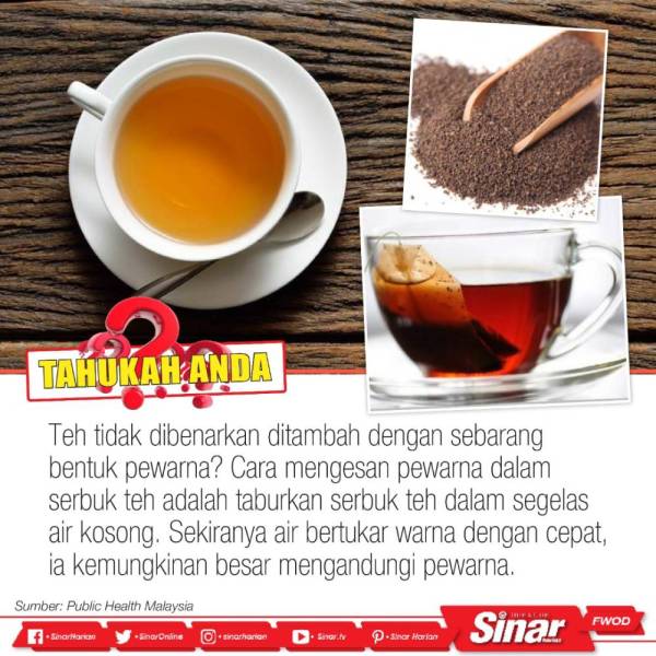 Tahukah anda serbuk teh