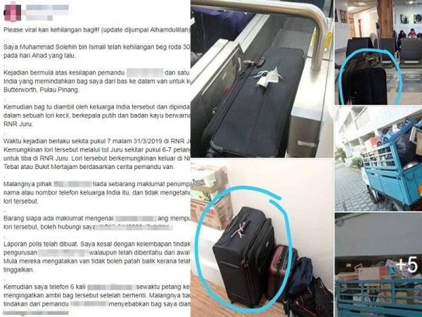 Status Facebook Solehin tular di media sosial.