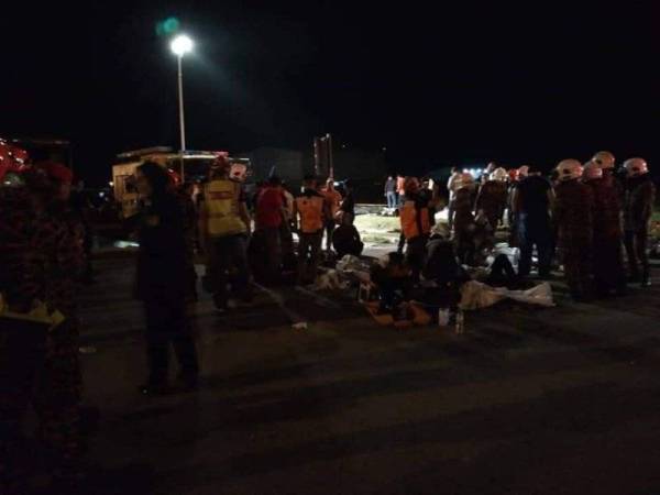 Keadaan di lokasi kejadian. - Foto Ihsan Bomba