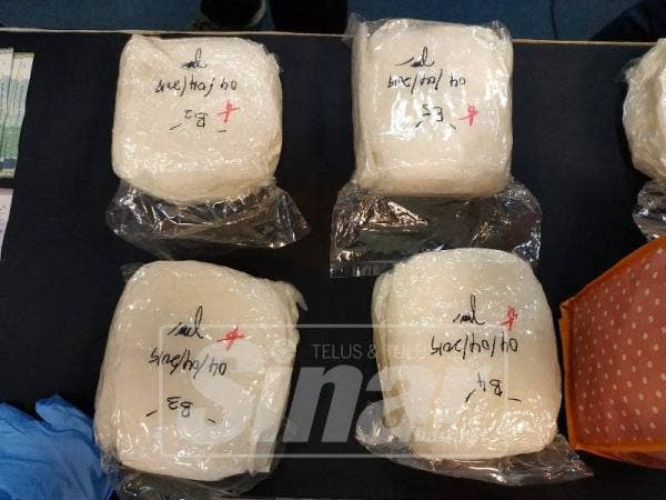 Syabu yang dirampas polis.