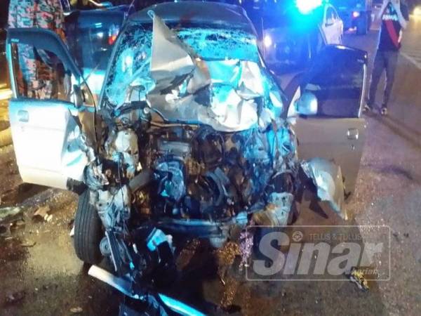 Lelaki Maut Kereta Bertembung Pacuan Empat Roda
