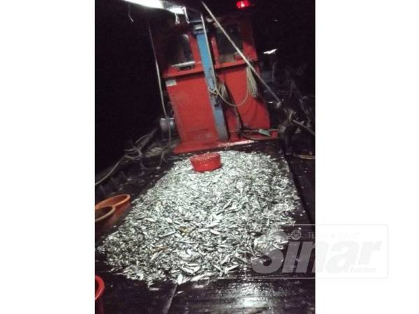 Hasil laut turut dirampas.