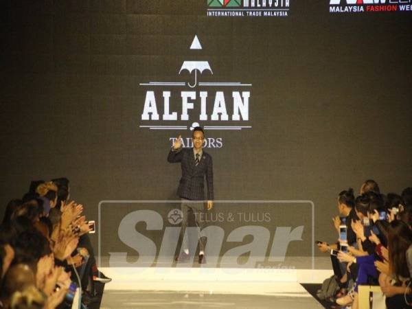 ALFIAN ketika menyertai Malaysia Fashion Week