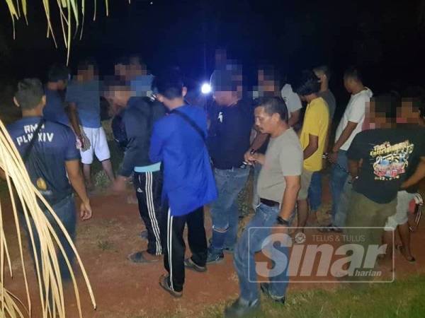 Antara yang ditahan dalam Ops Sarang, semalam.