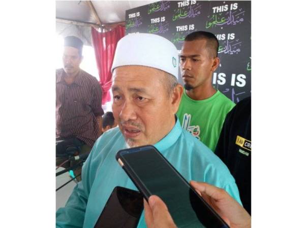 Tuan Ibrahim ketika ditemui selepas kuliah Jumaat di Medan Ilmu Kota Bharu, hari ini.