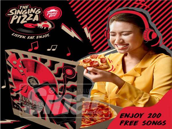 Rasai keenakan piza sambil menikmati 200 lagu percuma