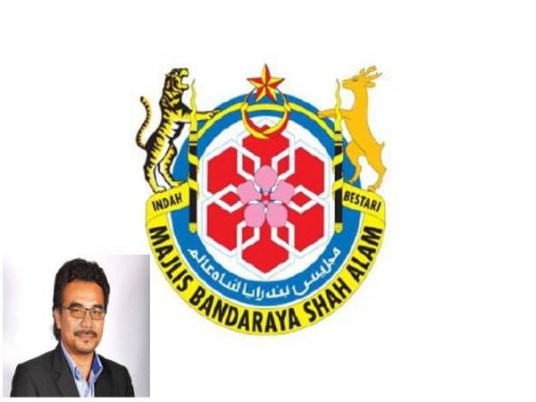 Logo MBSA dan gambar kecil, Shahrin Ahmad.