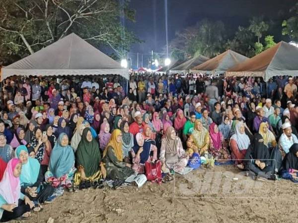 Sebahagian hadirin yang hadir pada ceramah malam tadi.