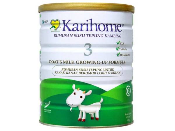 Rumusan susu tepung Karihome Step 3.
