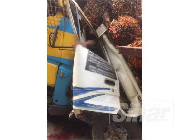 Mangsa yang tersepit di tempat duduk pemandu meninggal dunia di lokasi kejadian.