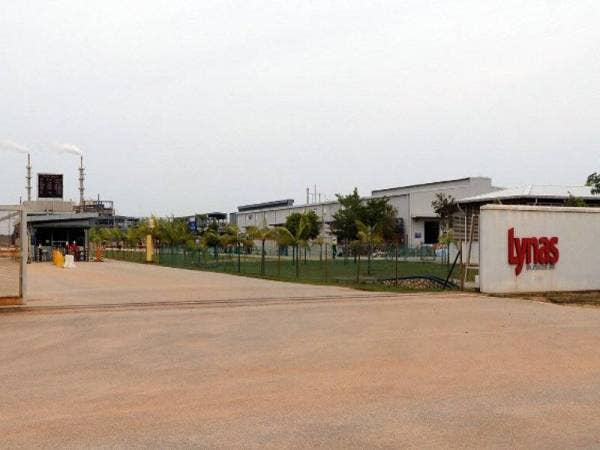 Kilang Lynas yang beroperasi di Gebeng.