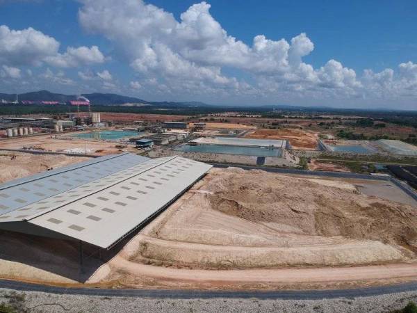 Kawasan yang dipercayai menyimpan sisa Neutralization Underflow Residue (NUF) di kilang milik Lynas di Gebeng.