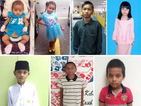 Dari kiri (atas): Nur Umairah, Nur Hanina, Muhammad Daniel dan Choo Mei Ling
Bawah: Surya Adryan, Adam Joshua dan Muhammad Syahidan