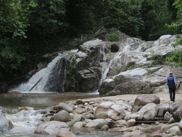 Keadaan air sungai yang jernih membuktikan tiada unsur pencemaran ditemui ketika tinjauan dilakukan.