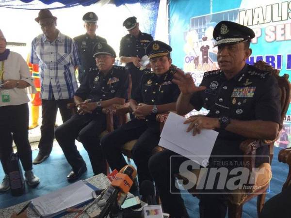 Ketua Polis Johor, Datuk Mohd Khalil Kader Mohd pada sidang media selepas melancarkan Op Selamat 15/2019 di sini hari ini.