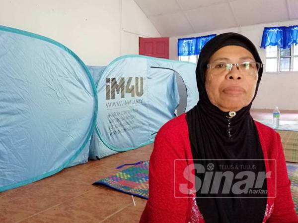 Maziah ketika ditemui di Dewan Komuniti Kampung Kuala Dipang.