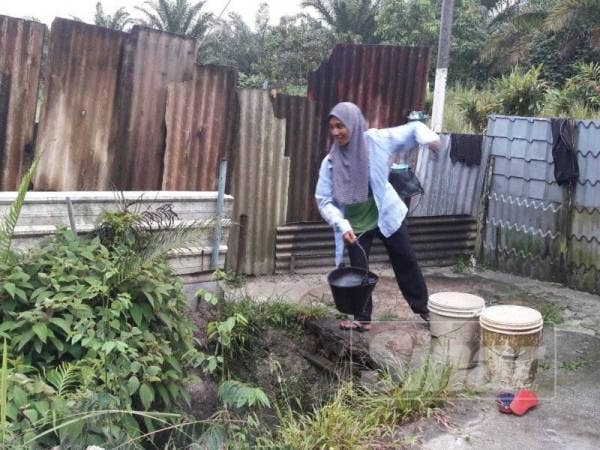 Air telaga yang digunakan keluarga tersebut sejak 12 tahun lalu.
