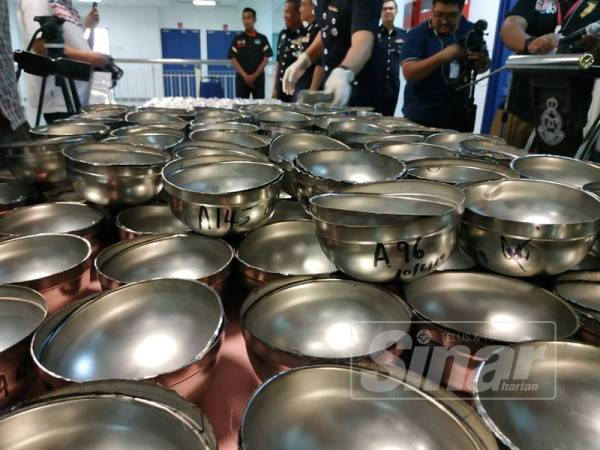 Mangkuk cendol diubah suai untuk menyeludup dadah