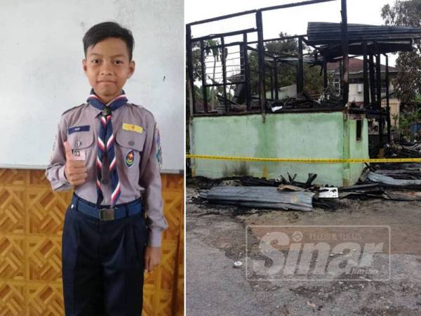 Rumah keluarga Mohd Amin di Kampung Padang Kulim musnah terbakar baru-baru ini.