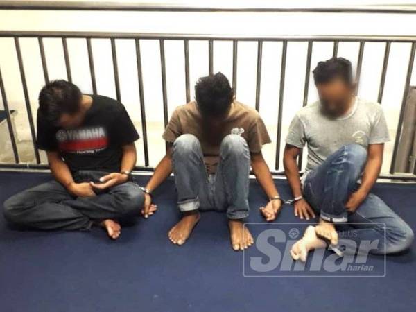 Tiga suspek yang ditahan dalam 'Ops Cegah' yang dijalankan sekitar daerah ini.