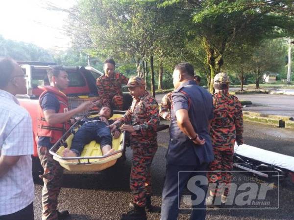 Mangsa berjaya diselamatkan hasil tindakan pantas pasukan penyelamat.