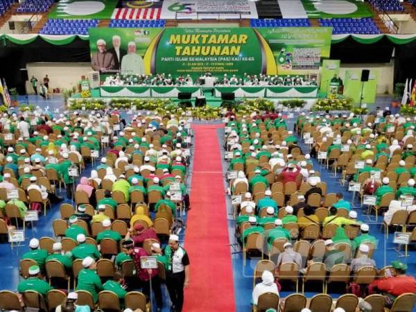 Suasana di Stadium Sukpa hari terakhir Muktamar Tahunan Pas kali ke 65 hari ini. - Foto Sinar Harian/ ASRIL ASWANDI SHUKOR