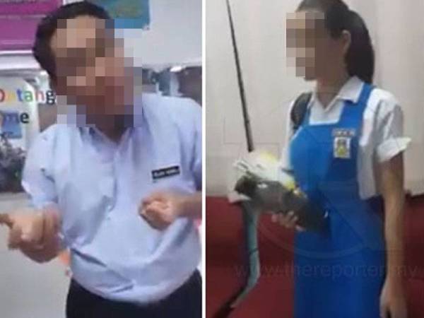 Kejadian seorang guru lelaki merotan pelajar perempuan kerana didakwa mengeluarkan perkataan biadab di sebuah di daerah Johor Bahru tular dalam media sosial.