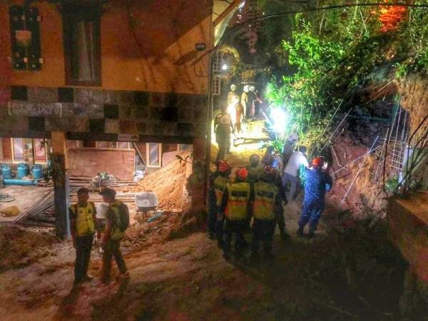 Dalam kejadian Selasa lalu, empat pekerja warga Myanmar maut ditimpa dinding penahan yang dibina di Lost Paradise Resort di Batu Feringghi.