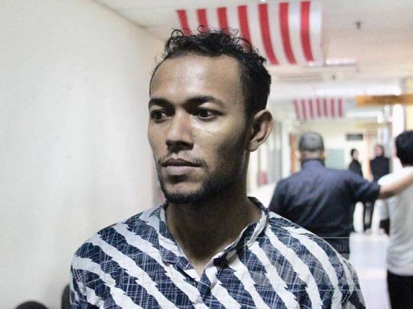 Tertuduh, Hairul Amin Harul Rushid -FOTO ZAHID IZZANI