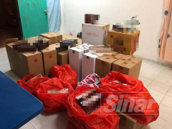 Antara rampasan rokok yang dirampas pihak PGA dalam tempoh enam bulan ini. 