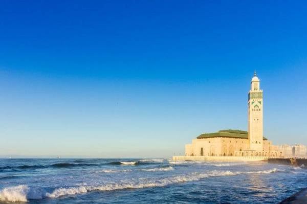 Masjid Hasan II di Casablanca, Maghribi.